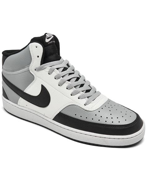 nike court vision mid zwart